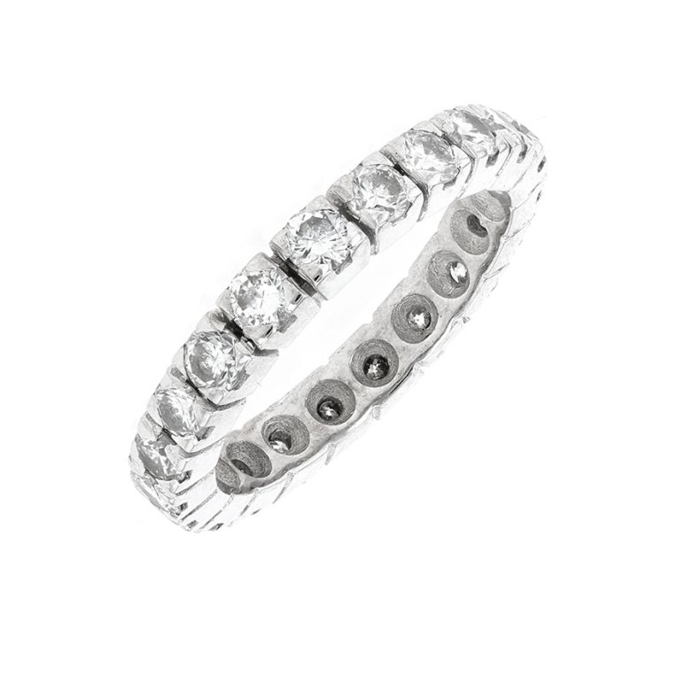 Alliance tour complet diamants 1.26 carat or blanc 4.02g Comme neuf -  reconditionné disponible sur Gemme Les Bijoux